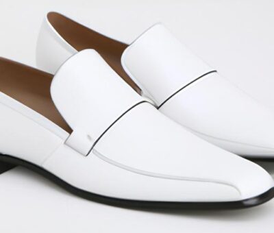 White Men's Leather Shoes